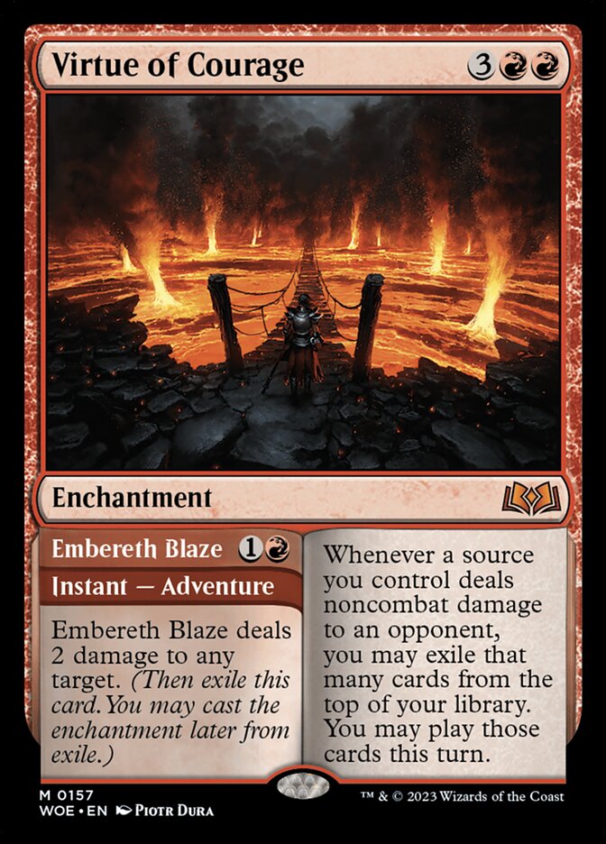 Virtue of Courage card front