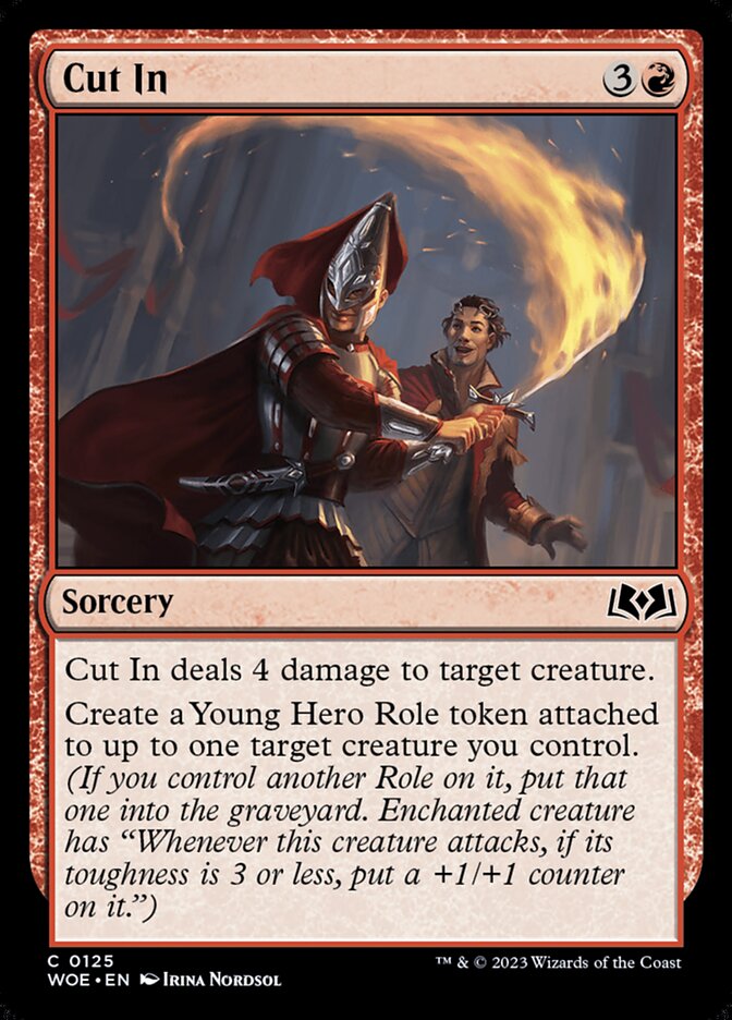 Cut In card front