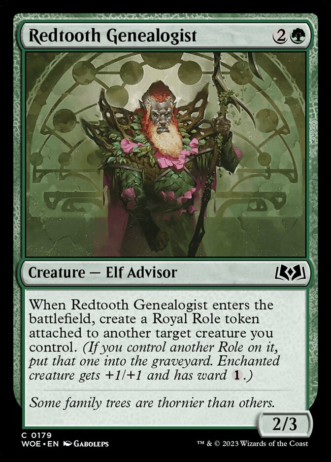 Redtooth Genealogist card front