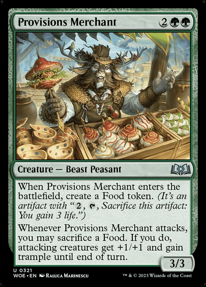 Provisions Merchant card front