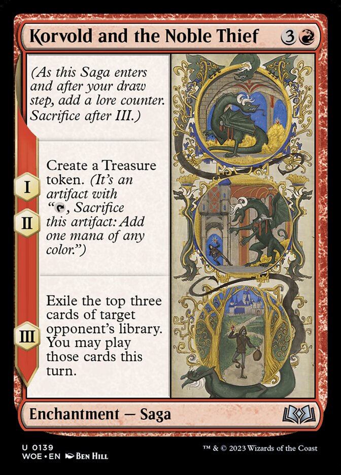 Korvold and the Noble Thief card front