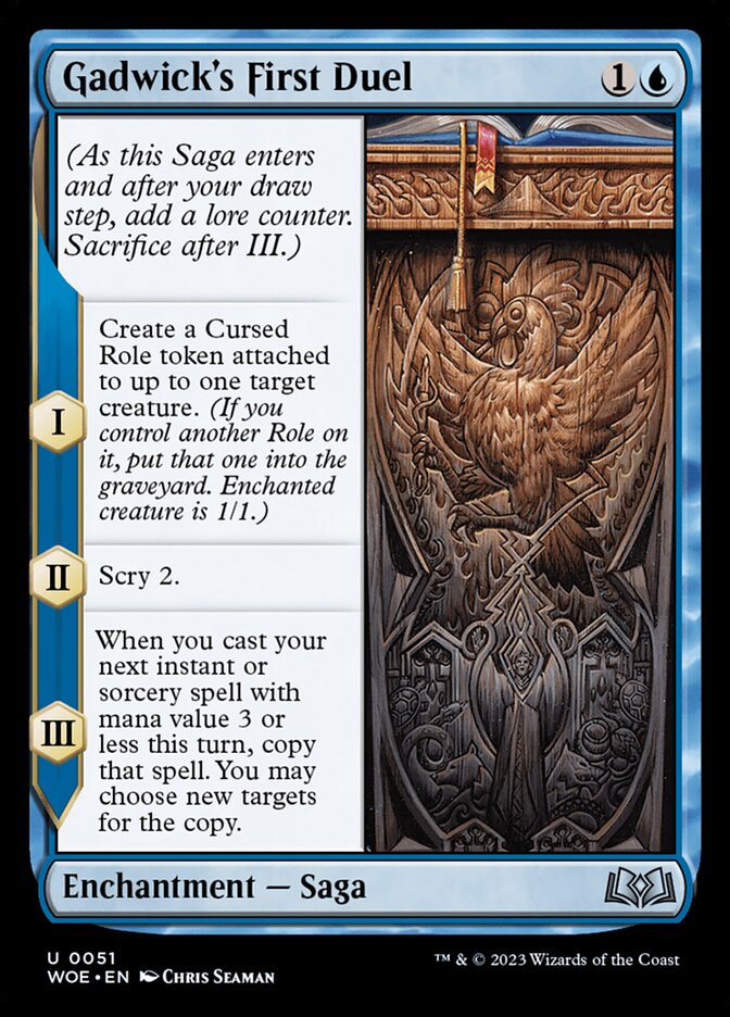 Gadwick's First Duel card front