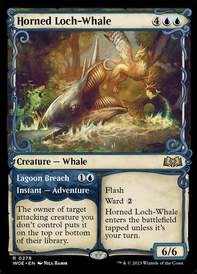 Horned Loch-Whale card front