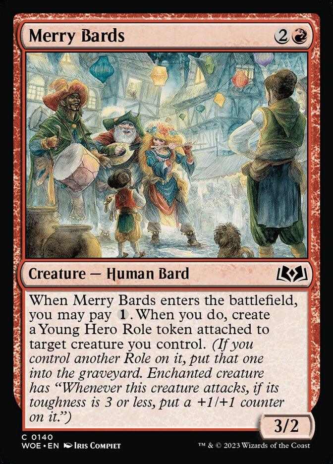 Merry Bards card front