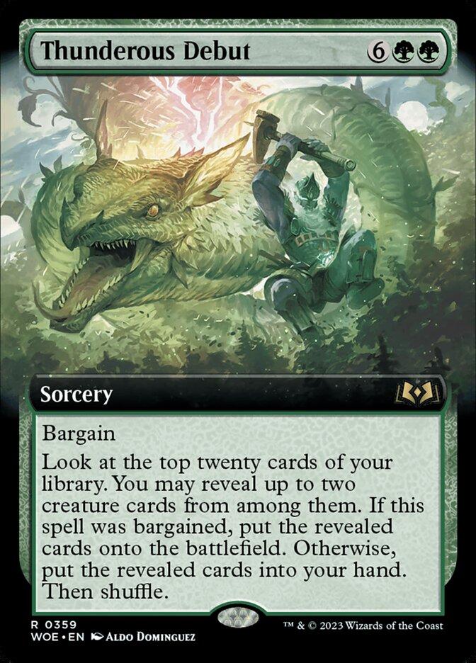 Thunderous Debut card front