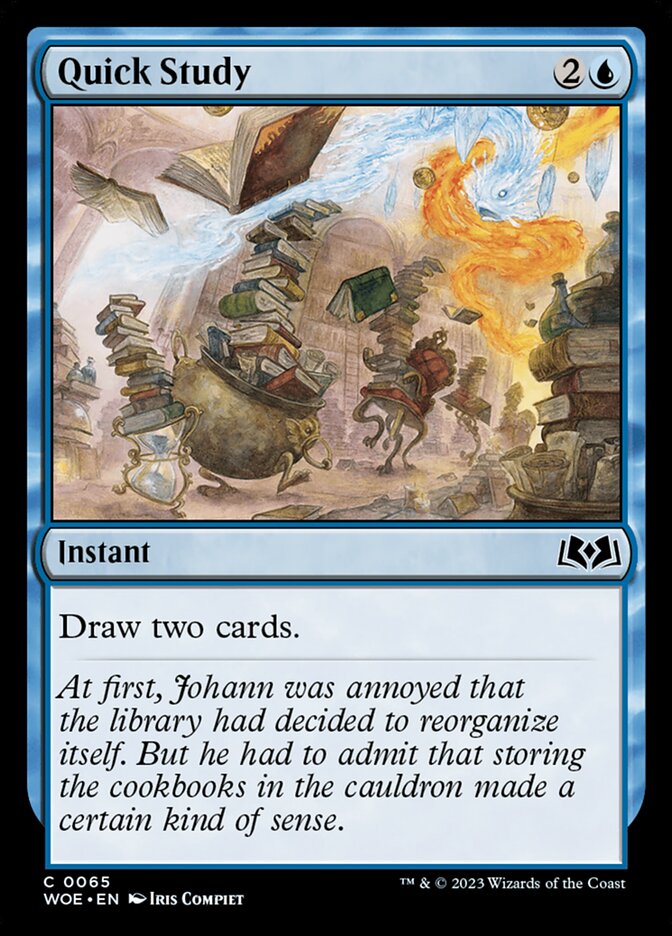 Quick Study card front