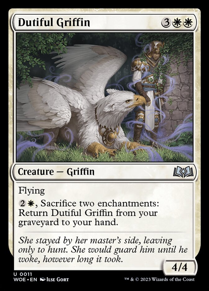 Dutiful Griffin card front