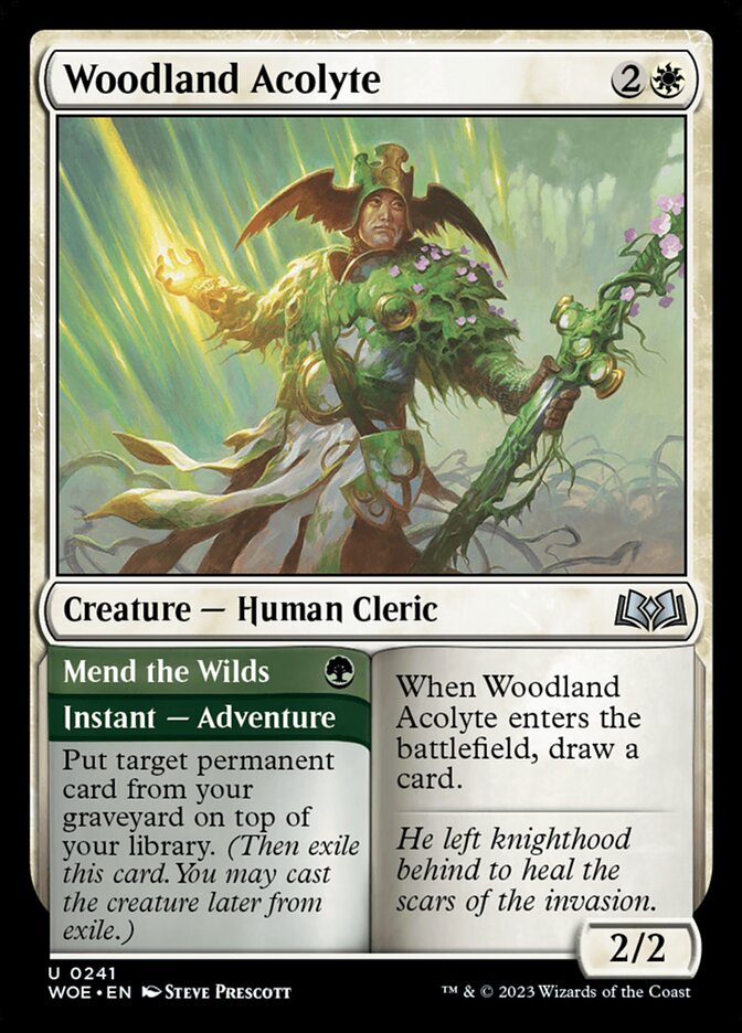 Woodland Acolyte card front