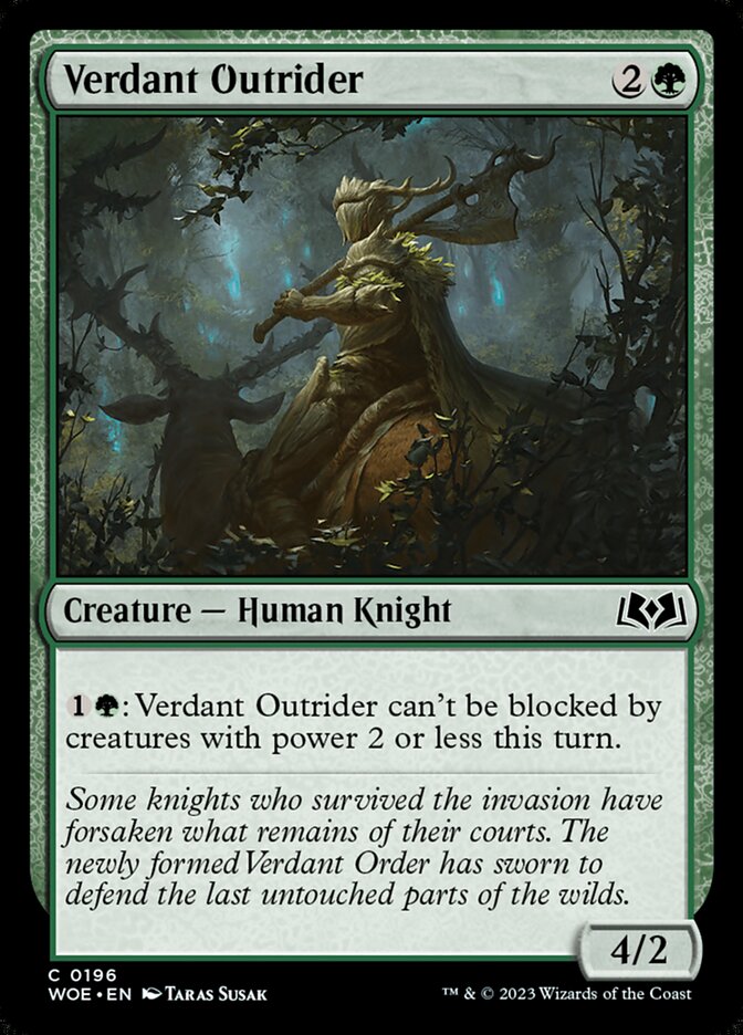 Verdant Outrider card front