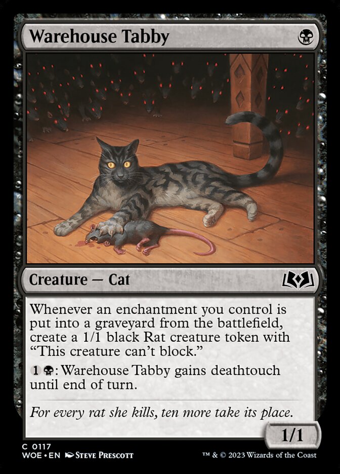 Warehouse Tabby card front