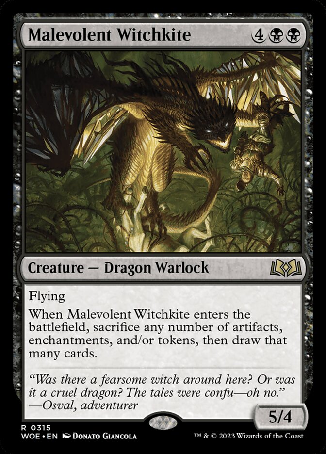 Malevolent Witchkite card front