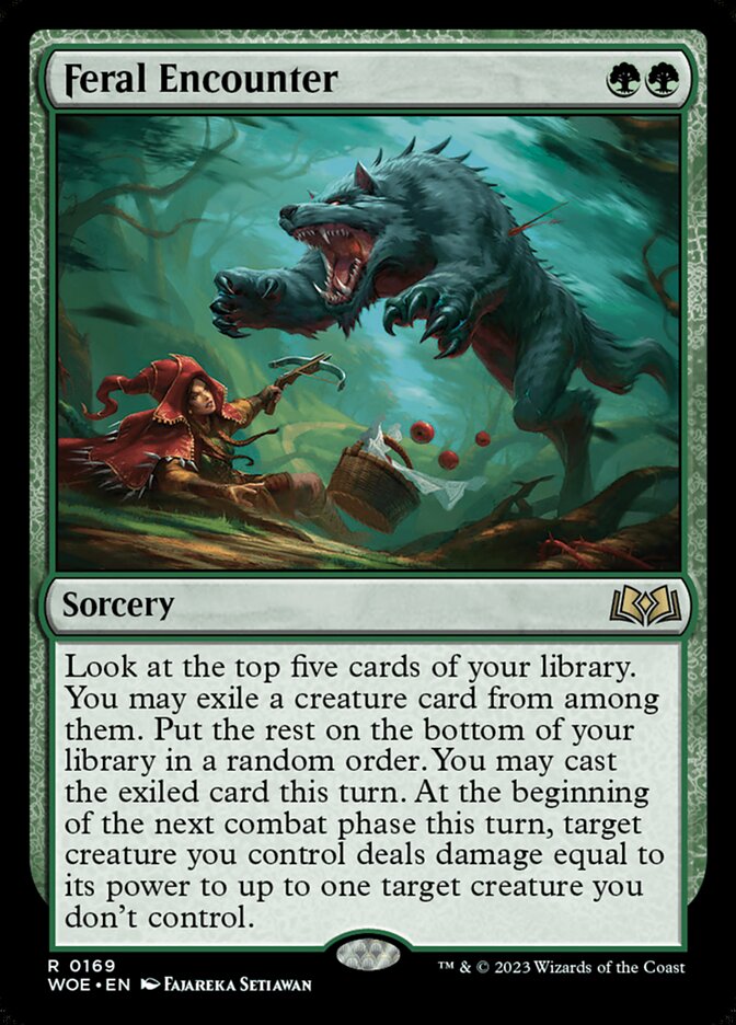 Feral Encounter card front