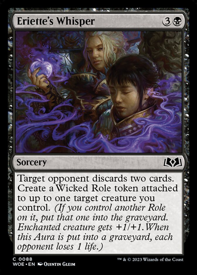 Eriette's Whisper card front