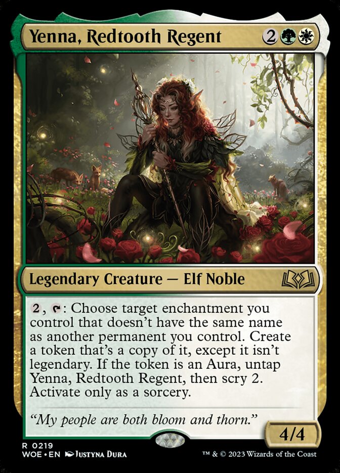 Yenna, Redtooth Regent card front