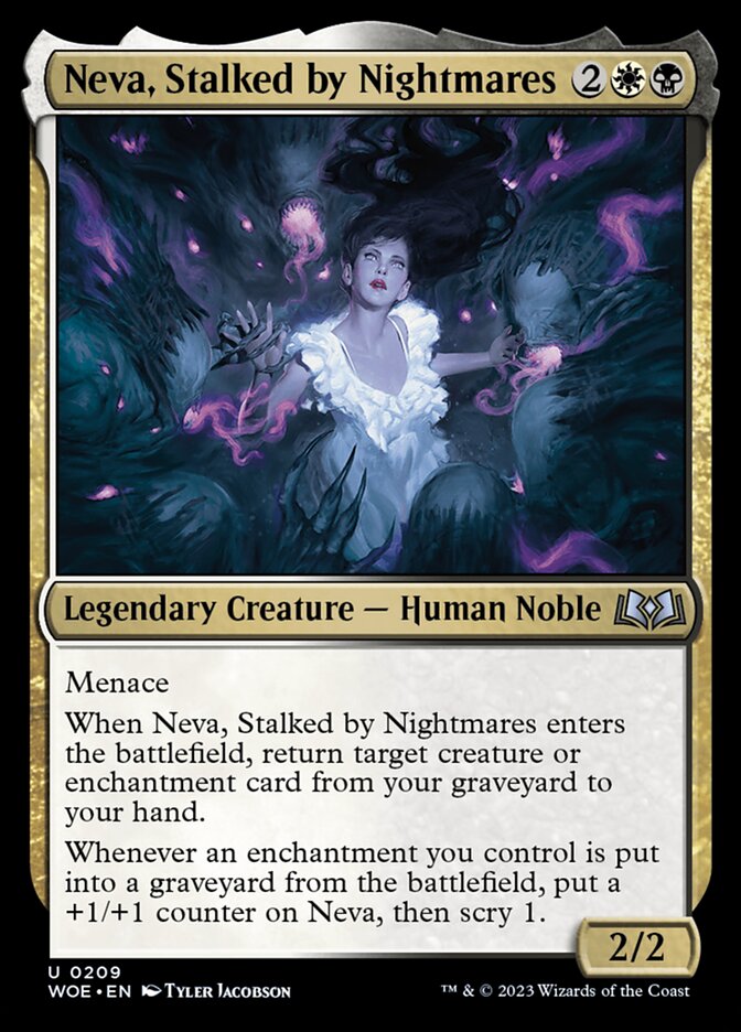 Neva, Stalked by Nightmares card front