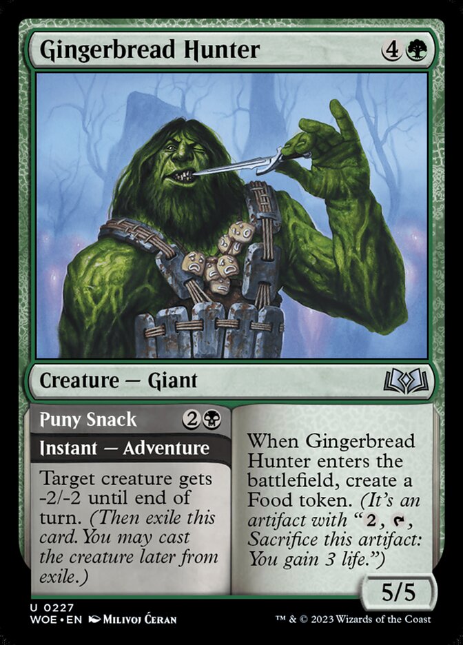 Gingerbread Hunter card front