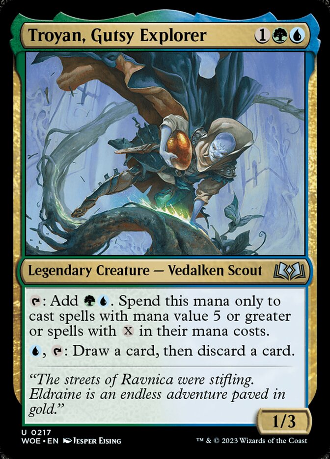 Troyan, Gutsy Explorer card front