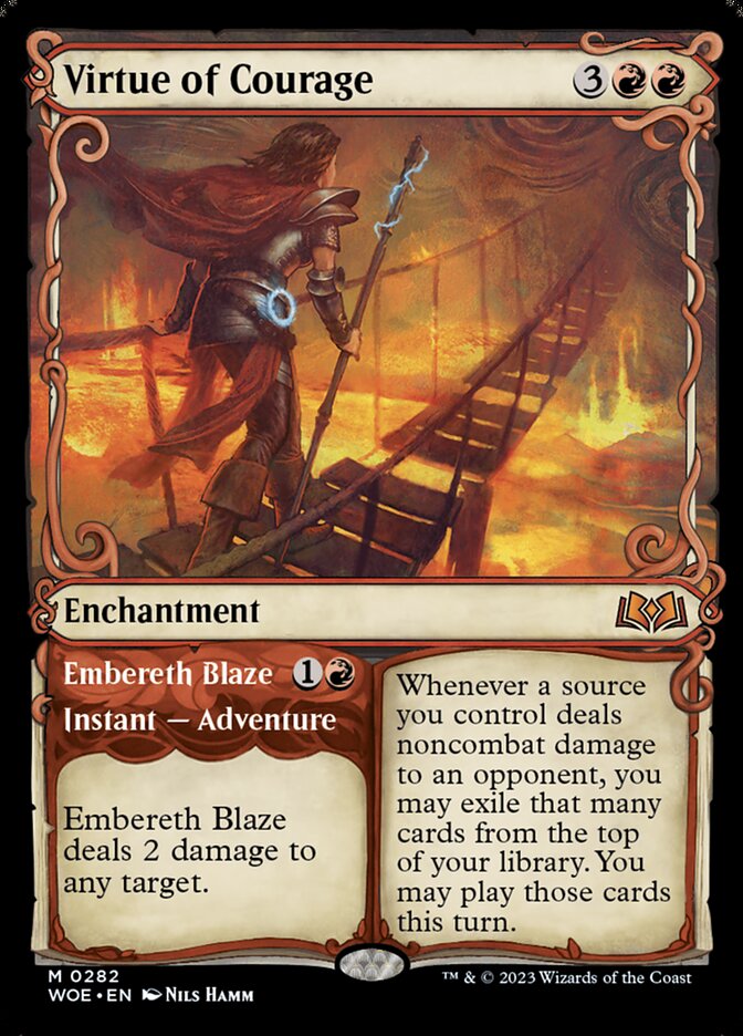 Virtue of Courage card front