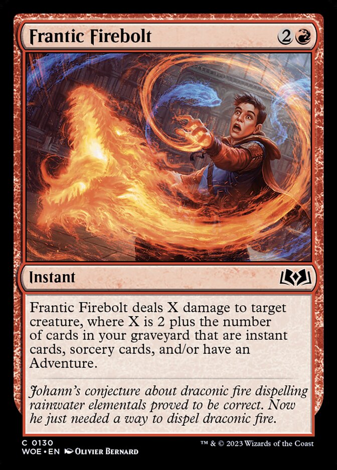 Frantic Firebolt card front