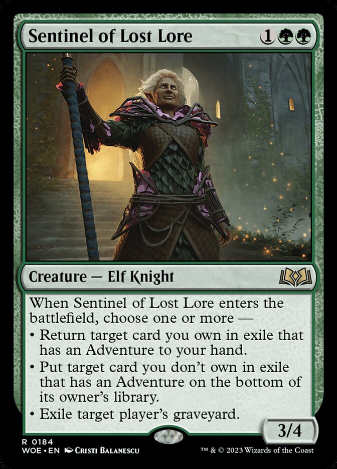 Sentinel of Lost Lore card front