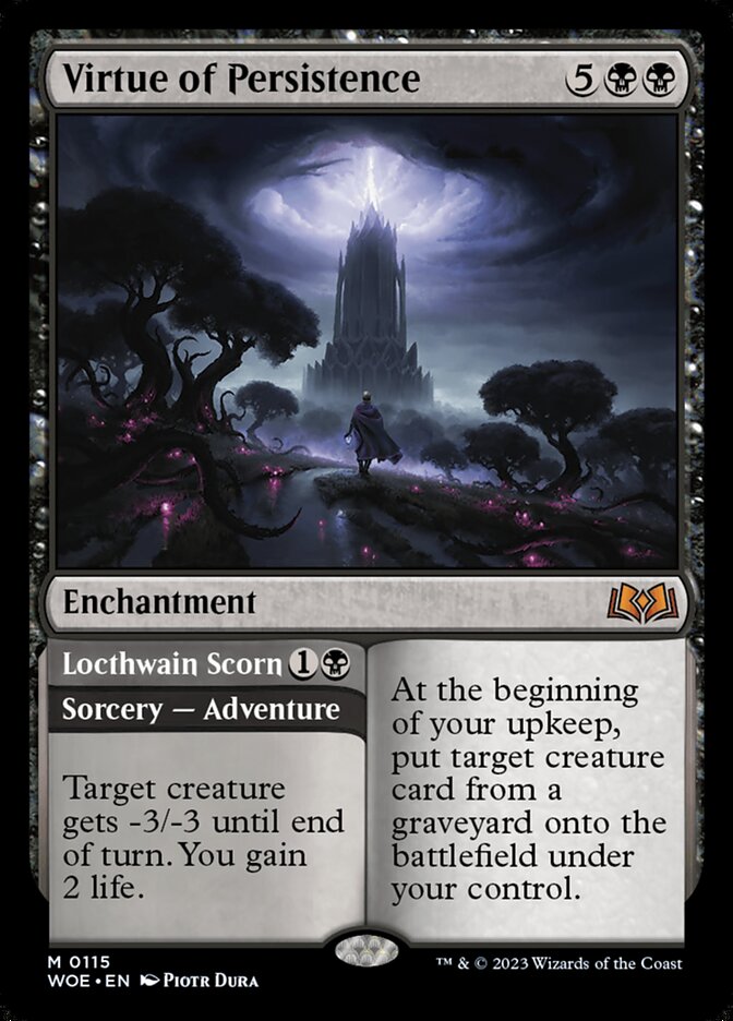 Virtue of Persistence card front