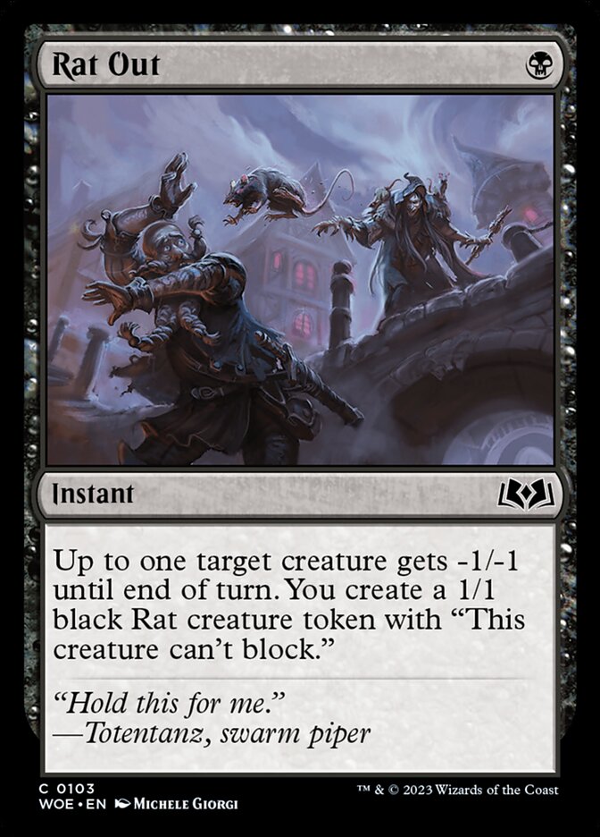 Rat Out card front