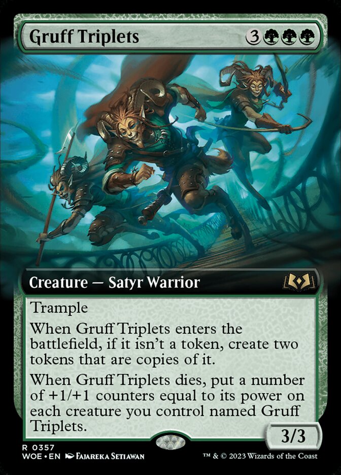 Gruff Triplets card front