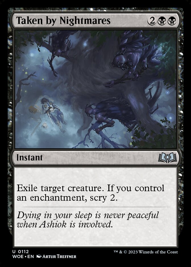 Taken by Nightmares card front