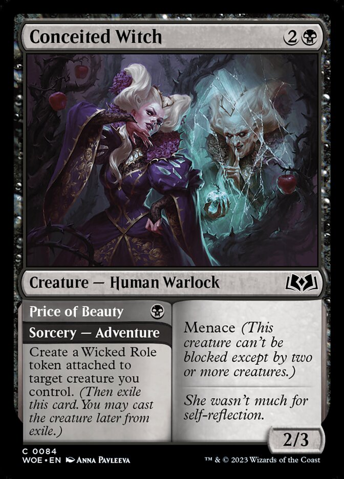 Conceited Witch card front