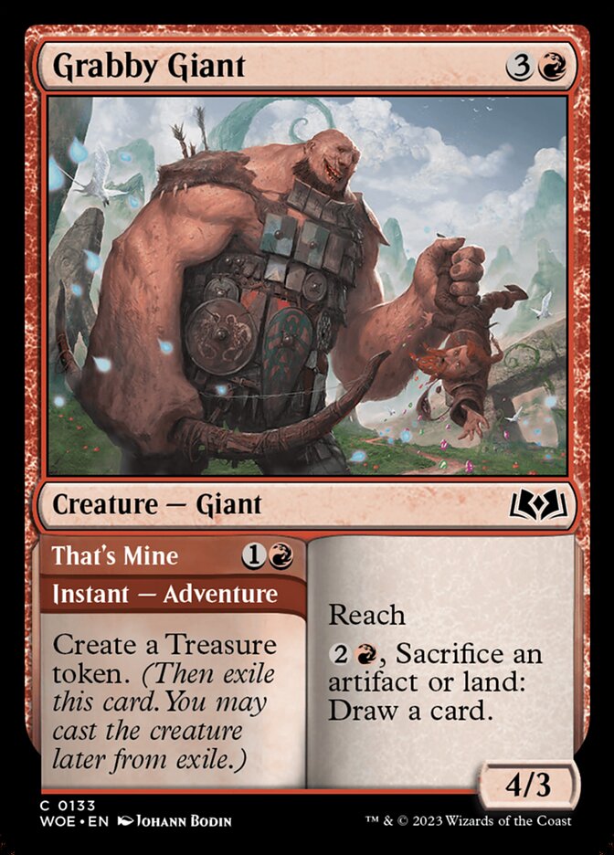 Grabby Giant card front