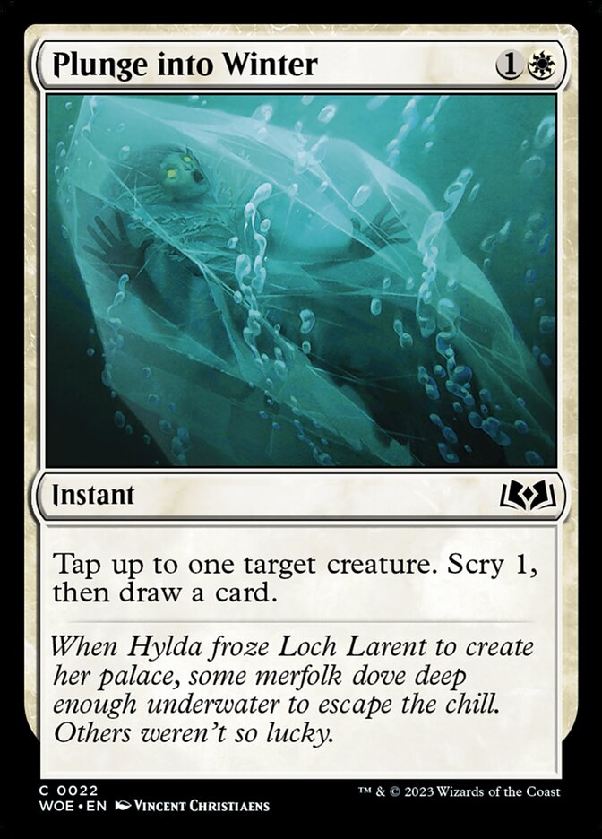 Plunge into Winter card front