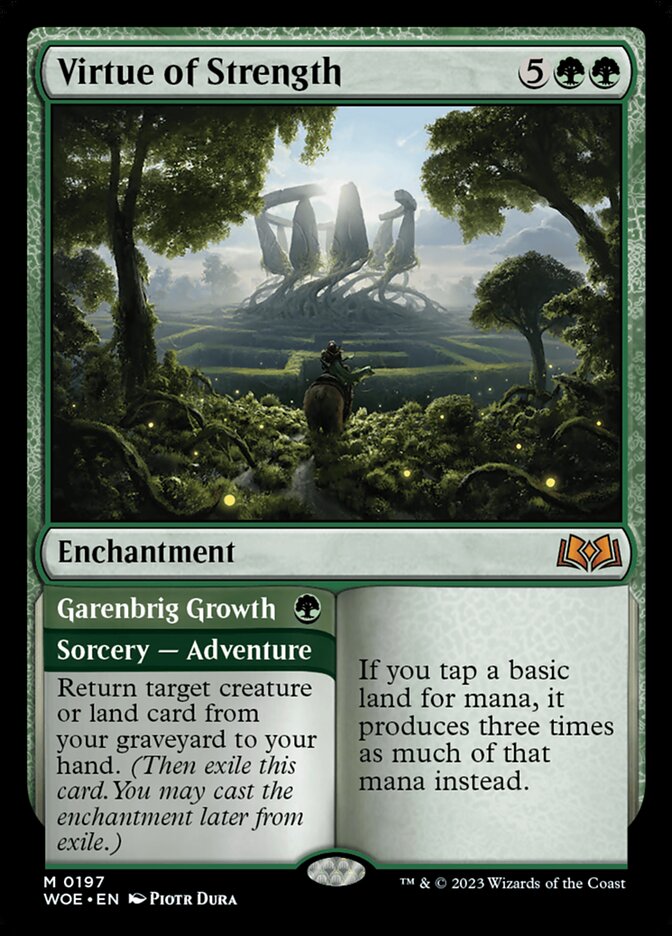 Virtue of Strength card front