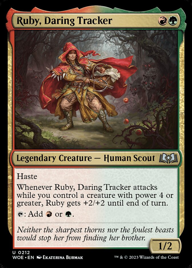 Ruby, Daring Tracker card front