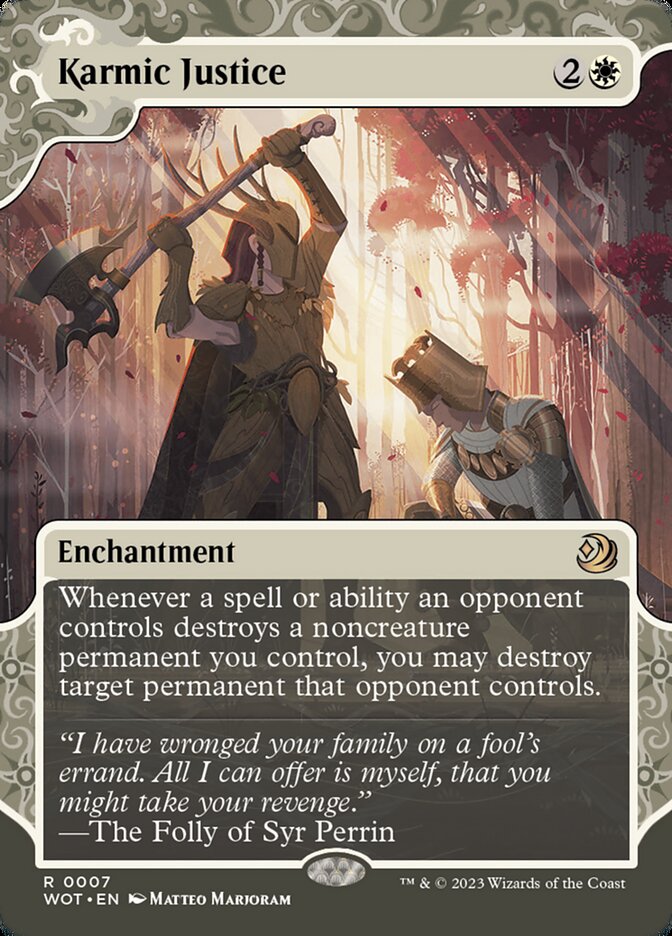 Karmic Justice card front