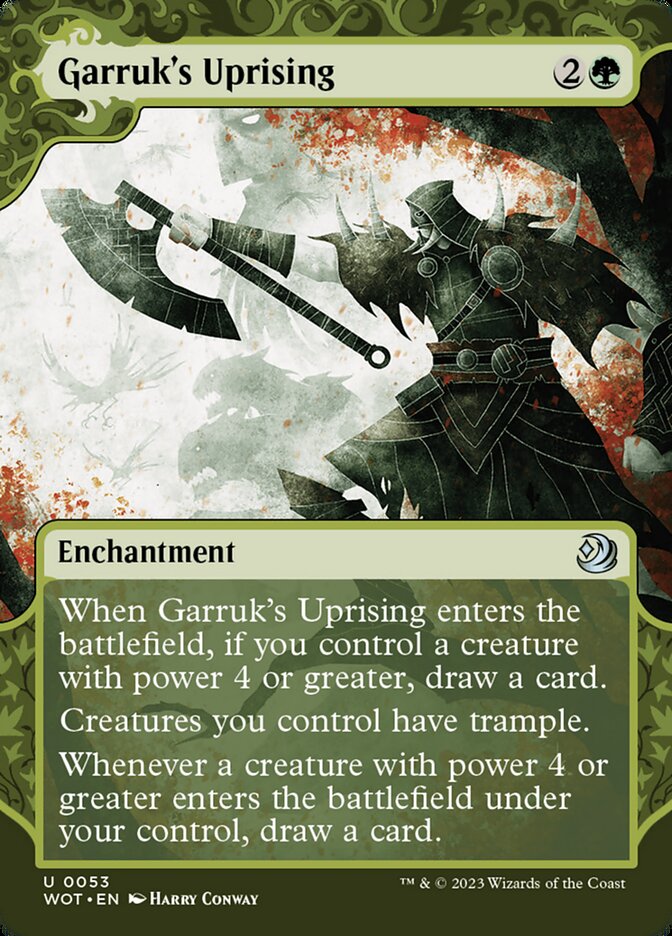 Garruk's Uprising card front