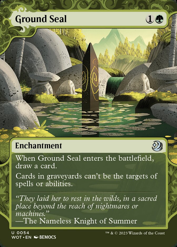Ground Seal card front