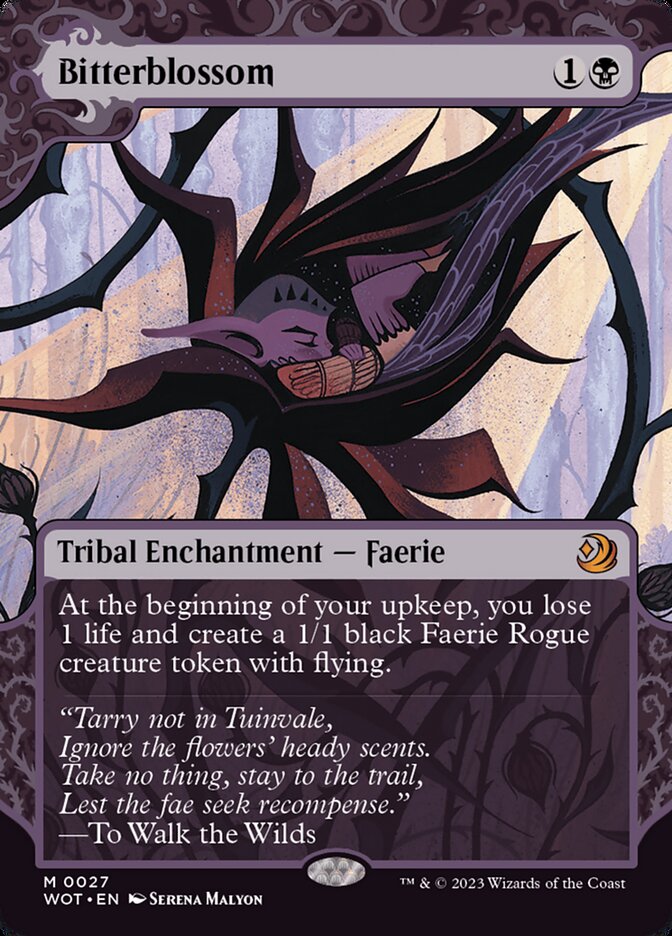 Bitterblossom card front