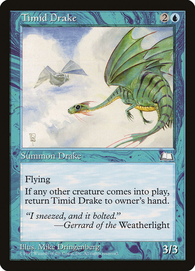 Timid Drake card front