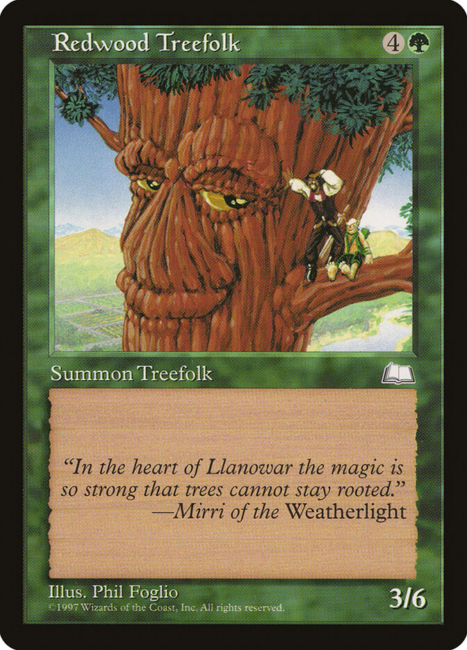 Redwood Treefolk card front