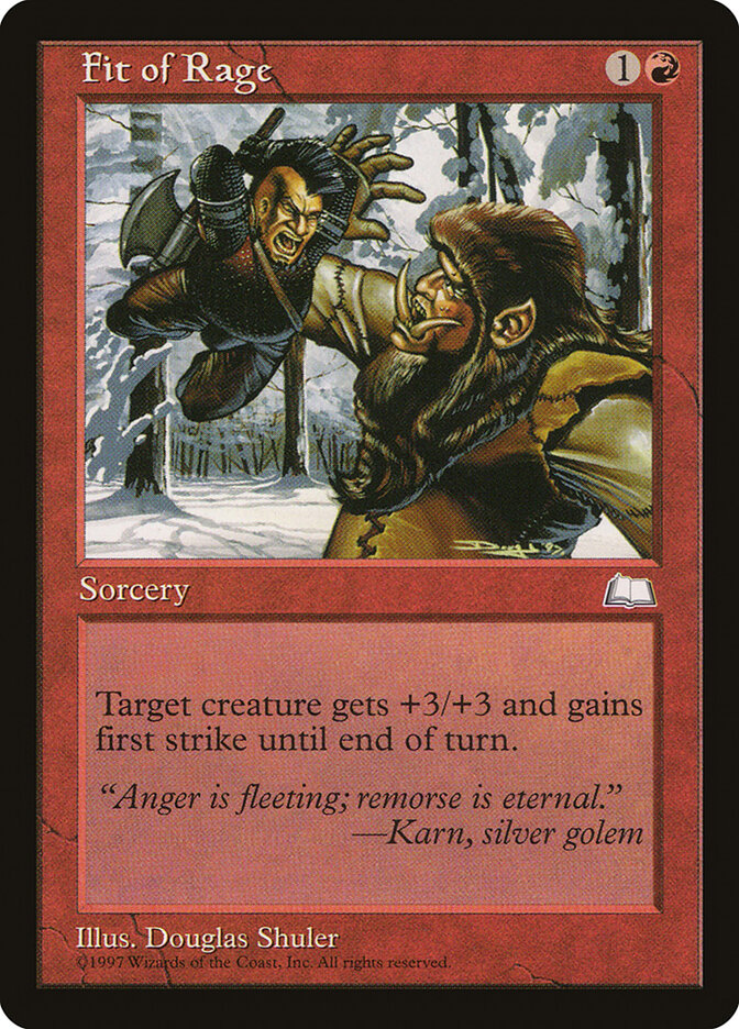 Fit of Rage card front