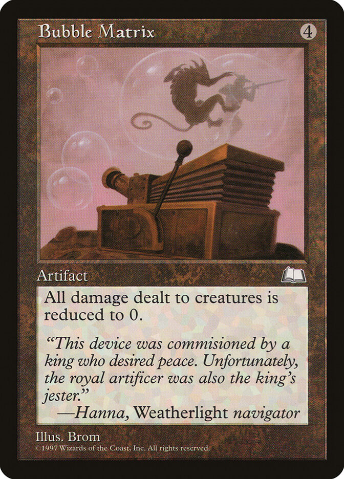 Bubble Matrix card front