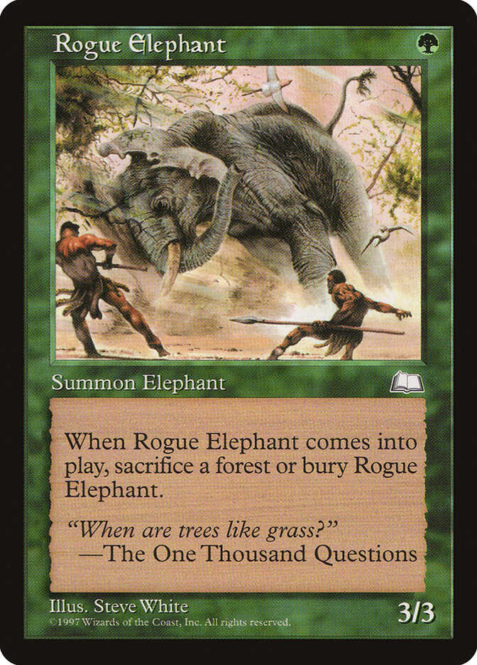 Rogue Elephant card front