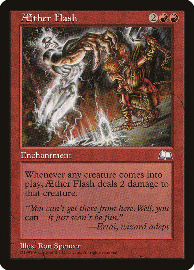 Aether Flash card front