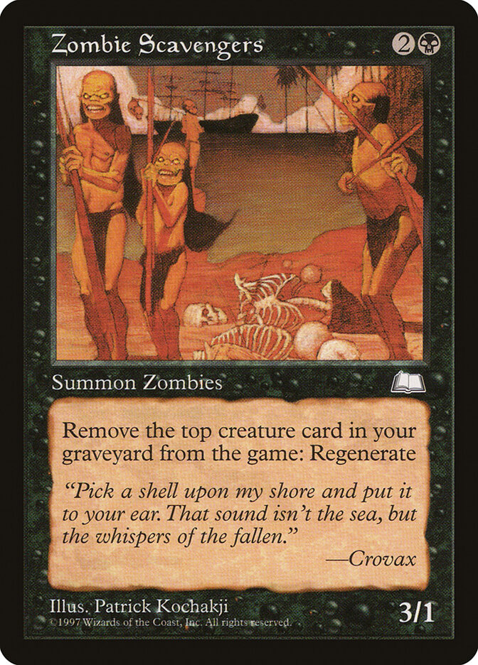 Zombie Scavengers card front