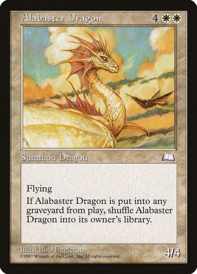 Alabaster Dragon card front