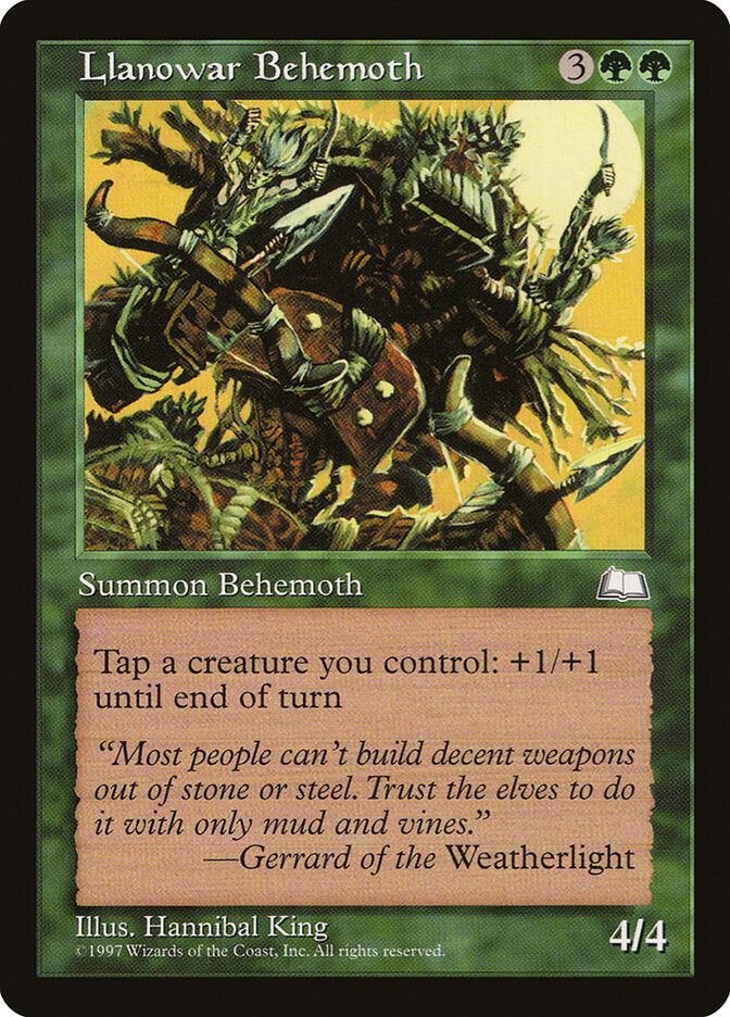 Llanowar Behemoth card front