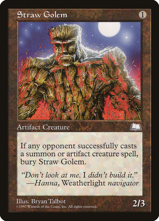 Straw Golem card front