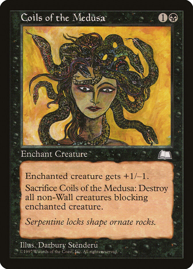 Coils of the Medusa card front