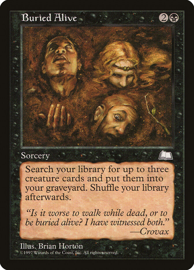 Buried Alive card front