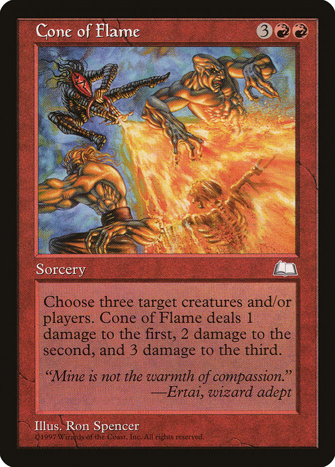 Cone of Flame card front